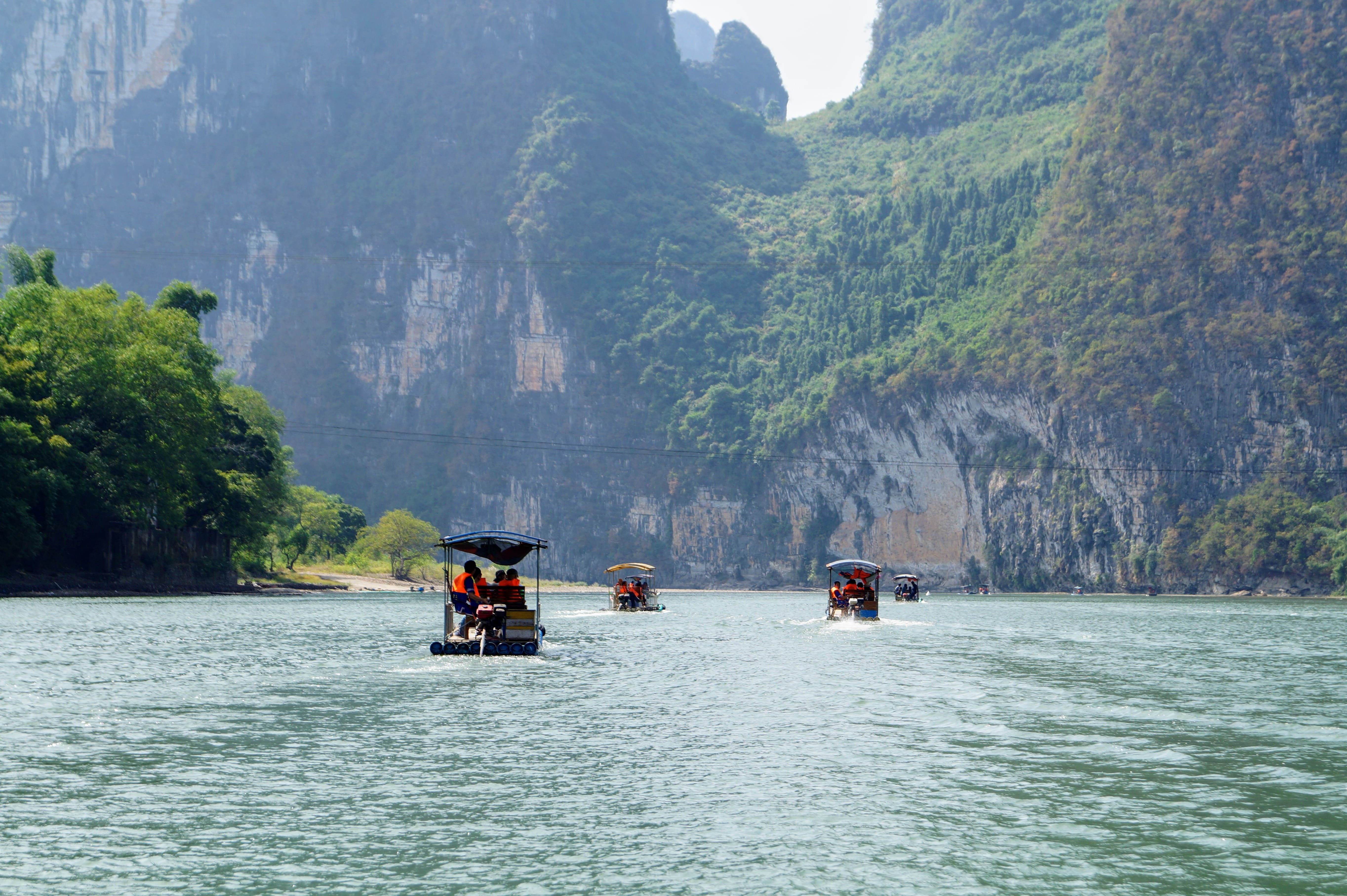 Guilin to Yangshuo by Motorized Raft